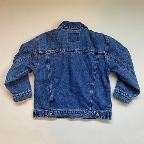Levi's Red Tab 4 Pocket Blue Jean Denim Jacket, Made in China, Unisex Kids 6 - Picture 4 of 6